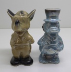 COLECIONISMO - Lote de 2 canecas de chopp. Med. 18 cm.