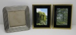 DIVERSOS - Lote de porta retrato, 2 quadros holográficos. Med. 20x20 cm e 20x15 cm.