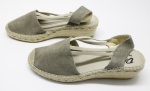 CALÇADO - Lote de espadrille "DUCHO BY VIDO", cinzar lona - Sem uso. Nº 39 europeu correspondente ao 37 nacional.