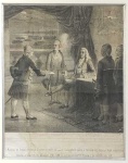 O MARQUES DE POMBAL RECEBENDO  A COMUNICAÇÃO DE SUAS ORDENS QUANTO A EXPULSAO DOS JESUÍTAS FORAM EXECUTADAS EMBARQUE DELES A BORDO DO  BRIGUE S. NICOLAU NO RIO TEJO NA NOITE DE 16 PARA 17 DE SETEMBRO DE 1759  RARA E  IMPORTANTE GRAVURA DO SEC. XVIII REPRESENTANDO A EXPULSÃO DOS JESUITAS DE PORTUGAL PELO MARQUES DE POMBAL. A LEGENDA ESCRITA AINDA EM PORTUGUÊS ARCAICO PERMITE-NOS LOCALIZAR A EXECUÇÃO DESSA GRAVURA AINDA NO INICIO DA DECADA DE 1760. AS GRAVURAS TINHAM NESSA ÉPOCA A FUNÇÃO DE REGISTRAR E CONSOLIDAR ATOS SIGNIFICATIVOS DOS GOVERNANTES PARA DIVULGAÇÃO EM SEUS DOMÍNIOS. EM SEU GABINETE O MARQUÊS SENTADO ESTÁ REUNIDO COM O ESTADO MAIOR E RECEBE UM ENVELOPE COM A COMUNICAÇÃO DO CUMPRIMENTO DE SUAS ORDENS. ATRAVÉS DE UMA GRANDE JANELA EMODURADA POR SUNTUOSO CORTINADO VE-SE UMA SACADA QUE SE ABRE PARA O TEJO ONDE VÁRIOS BARCOS CHEIOS COM OS JESUITAS SE ENCAMINHAM AO BRIGUE SÃO NICOLAU EM UMA NOITE DE LUAR. A VISÃO É CERTAMENTE ROMANTIZADA JÁ QUE POUCOS ANOS ANTES O PALÁCIO REAL DA RIBEIRA HAVIA SIDO DESTRUÍDO NO TERREMOTO QUE DEVASTOU LISBOA EM 1755 E A SEDE DO GOVERNO PASSOU A SER NA REAL BARRACA CONSTRUIDA EM MADEIRA E TELA NO ALTO DA COLINA DA AJUDA PORQUE DESDE O TERREMOTO  O REI NUNCA MAIS VOLTOU A DORMIR EM UM TETO SUSTENTADO POR PAREDES DE PEDRA. A EXPULSÃO DOS JESUÍTAS DE PORTUGAL E SEUS DOMÍNIOS FOI UM DOS PRINCIPAIS ATOS DO GOVERNO DO MARQUES DE POMBAL. OS JESUÍTAS, MUITO ATUANTES NO ENSINO DO REINO E DAS COLÔNIAS, TORNARAM-SE O GRANDE DESAFETO DO MARQUÊS DE POMBAL, QUE OS ASSOCIOU AO ATENTADO CONTRA D. JOSÉ I POR REJEITAREM A SECULARIZAÇÃO DE VÁRIAS INSTITUIÇÕES E A POLÍTICA REGALISTA DO MINISTRO. ACABARAM SENDO PERSEGUIDOS, PRESOS E EXPULSOS DE PORTUGAL E DAS COLÔNIAS EM 1759. SEC. XVIII. 33 X 43 CM (DESCONSIDERRANDO-SE O TAMANHO DO PASPATOUR E DA MOLDURA) COM MOLDURA TEM 54 X 63 CMNOTA: Nenhuma reforma de Pombal, foi tão polêmica e tão importante quanto a expulsão dos membros da Companhia de Jesus, os chamados jesuítas, de Portugal, do Brasil e das outras colônias. Quando Pombal assumiu o governo, Lisboa era uma cidade rica, mas carola e conservadora. A maioria dos filósofos e escritores iluministas do século 18, quando precisava de um exemplo de superstição e atraso, recorria a Portugal. Voltaire chegou a escrever, sobre o governo de João V: Quando queria uma festa, ordenava um desfile religioso. Quando queria uma construção nova, erguia um convento. Quando queria uma amante, arrumava uma freira (de fato, João V teve inúmeros relacionamentos com religiosas).  Para fortalecer seu governo absolutista, o marquês de Pombal comprou algumas boas brigas. A maior delas provavelmente foi contra a Companhia de Jesus, ordem religiosa fundada na França em 1534. Pombal não nutria exatamente um sentimento anti-religioso. Buscava reduzir a influência do grupo, a parte mais poderosa da Igreja em Portugal. O ministro saiu vitorioso e, em 1759, conseguiu expulsar os jesuítas de todo o império português. A medida teve enorme repercussão no Brasil. No ano da expulsão, os 670 membros da Companhia de Jesus que viviam aqui comandavam as principais instituições educacionais da colônia: os colégios jesuíticos. Além disso, os jesuítas mantinham sob sua tutela milhares de índios  só nas missões guaranis, que ocupavam um território hoje dividido entre Brasil, Uruguai, Paraguai e Argentina, chegaram a viver mais de 140 mil pessoas. Um dos argumentos usados por Pombal contra a ordem religiosa foi a recusa de jesuítas espanhóis em obedecer ao Tratado de Madri, de 1750, que os obrigava a entregar a Portugal as missões a oeste do atual Rio Grande do Sul. Segundo o marquês, os jesuítas incentivaram os índios a mergulhar numa rebelião contra os europeus que só seria controlada em 1767. No norte da América portuguesa, os religiosos bateram de frente com o governador do Maranhão e Grão-Pará, Francisco Xavier de Mendonça Furtado, irmão de Pombal. Organizados pelos jesuítas, os índios muitas vezes se recusavam a se submeter às necessidades da coroa. A expulsão da Companhia de Jesus foi acompanhada por uma vingança pessoal. Pombal denunciou o padre Gabriel Malagrida à Igreja por heresia, se aproveitando do fato de que outro de seus irmãos, Paulo de Carvalho e Mendonça, era o inquisidor-mor de Portugal. Malagrida (que havia fundado o seminário Nossa Senhora das Missões, no Pará) era o maior inimigo do ministro entre os jesuítas. Condenado, o religioso foi enforcado e queimado em 21 de setembro de 1761. Mesmo fora de Portugal, a ordem religiosa não foi deixada em paz por Pombal: continuou sofrendo com seus ataques, agora no campo diplomático. Em 1773, a Companhia de Jesus acabou extinta pelo papa Clemente XIV. Ela seria restabelecida em 1814, mas sem o mesmo poder político de antes. Em janeiro de 1759, quando é emitida a carta régia para o Chanceler da Casa da Suplicação, ordenando o sequestro dos bens e a reclusão dos religiosos da Companhia de Jesus, já uma série de domicílios jesuítas na capital estavam cercados e guardados por tropas desde dezembro do ano anterior. A carta vai desencadear uma operação de grande envergadura, quer no reino, quer nos territórios ultramarinos, para a qual são convocados os desembargadores dos tribunais de relação do reino: Casa da Suplicação, em Lisboa, Relação do Porto, Relação da Baía e Relação de Goa. Foram sessenta os magistrados envolvidos em toda a operação.3 A Carta Régia de 19 de janeiro de 17594 é remetida a Pedro Gonçalves Cordeiro Pereira, chanceler da Casa da Suplicação, e refere como se deveria desenrolar o processo: o chanceler deveria nomear os desembargadores considerados idóneos para executar o sequestro dos bens. Nas residências aonde se dirigissem, além do inventariar dos bens, rendas e pensões, deveriam apreender todos os papéis que encontrassem antes de fazer conduzir os religiosos e leigos para locais determinados. Os locais de destino dos jesuítas ficavam também estabelecidos: deveriam ser transportados dos colégios e residências para as casas principais das cidades mais importantes, com escolta e guarda militar. O processo, como veremos, envolveu uma série de deslocações, com uma concentração crescente de jesuítas em locais-chave, antes da deportação, por via marítima, para Roma. A operação que se desenrolaria em todo o reino, deveria decorrer num espaço de tempo breve, com o sincronismo possível à época. Assim sendo os dois tribunais de relação do reino enviaram os seus desembargadores para os diferentes estabelecimentos jesuítas, de acordo com critérios de acessibilidade. Na metrópole, em apenas doze dias, cercaram-se e entrou-se nos estabelecimentos jesuítas de norte a sul. O método, aplicado um pouco por todo o lado, não diferia muito e estava estabelecido na Carta Régia. Os estabelecimentos eram cercados por soldados, muitas vezes durante a noite. Com a chegada ao local do desembargador acompanhado por um notário, entrava-se nos recintos interiores e nas propriedades. O magistrado dirigia-se ao procurador e ordenava que todo o dinheiro em caixa fosse apresentado. Todos os livros de receitas e despesas bem como todos os papéis eram levados para o arquivo cuja chave ficava com o desembargador. Fazia-se o mesmo com os reitores dos colégios. O desembargador advertia o reitor de que ele e todos os outros religiosos estavam proibidos de estabelecer qualquer tipo de contacto com o exterior. Todos os bens dos colégios eram sequestrados, mas podia usar-se o mobiliário da casa. Proibia-se a apropriação de comestíveis, mas estava prevista uma moeda de prata por religioso para alimentação diária (um tostão). Fazia-se um rol de tudo o que existisse na despensa para ser arrendado à porta dos estabelecimentos, embora muitas vezes se tenham feito vendas desses bens. Os prédios também se destinavam a ser arrendados. Os religiosos ficavam reclusos no interior dos seus estabelecimentos e o processo da sua transferência será bastante mais demorado. Tem início um dia depois das últimas intervenções em colégios e residências jesuítas, no dia 17 de fevereiro de 1752, mas vai arrastar-se até setembro desse mesmo ano, na metrópole. Havia que transferir os jesuítas, que foram sendo concentrados nas casas professas principais, em fases sucessivas, dirigindo-os progressivamente para os portos de deportação final no Tejo. A zona de Azeitão e Coina acaba por ser a última etapa antes da expulsão que é regulamentada pela lei de 3 de setembro de 1759.11 A partir da publicação da lei, o processo acelera e começam a ser expedidas as primeiras naus com destino a Civitavecchia e Génova. Para além da intervenção nos estabelecimentos para inventariar e sequestrar os bens jesuítas, a presença dos magistrados da coroa também se verifica no acompanhamento e acolhimento dos grupos de jesuítas transferidos. Sobre a intervenção nas colónias não temos o mesmo grau de detalhe e de precisão que Caeiro nos deixou para a metrópole. Sabe-se que, bastante antes dos acontecimentos da metrópole, em Junho de 1758, foram enviados ao Brasil três desembargadores: António de Azevedo Coutinho, do Desembargo do Paço, 12 José Mascarenhas Pacheco Pereira Coelho de Melo e Manuel Estêvão Vasconcelos Barberino, ambos da Casa da Suplicação, com um mandato amplo no sentido de proceder à instauração de um tribunal da Consciência e Ordens no Brasil, executar uma auditoria na Fazenda Real do Brasil,13 para além de incumbências muito semelhantes às que seriam mais tarde estipulados na Carta Régia de 19 de Janeiro de 1759: intimar os religiosos de cada casa da companhia de Jesus a apresentar relações de todos os bens de raiz possuídos bem como as respectivas licenças de posse. As missões indígenas seriam, então, convertidas em vilas e paróquias. Findo esse processo, longo de meses, iniciou-se o sequestro dos bens dos jesuítas, na segunda metade de 1759. O método utilizado parece ter sido semelhante ao da metrópole, com o recurso a diversos desembargadores, sobretudo da recém-criada Relação do Rio de Janeiro.