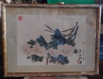 Quadro oriental, guach s/ papel, medindo: 38 cm x 28 cm e 54 cm x 41 cm.