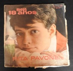 DISCO DE VINIL - Long Play - RCA   - RITA PAVONI MEUS 18 ANOS  - Capa com desgastada e disco com marcas de uso, demanda limpeza.