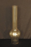 Grande cúpula de vidro transparente para lampião antigo com 34cm de altura.