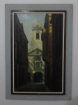 PEDRO NASCIMENTO (1927 - 1986) "Igreja das Mercedes" óleo sobre tela, 92 x 57cm. Assinado e localizado.  (Devido ao tamanho não pode ser enviado pelo correio)