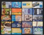 COLECIONÁVEL - Lote com 20 Cartões telefônicos antigos de coleção.