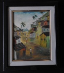 LEOMAR  REIS (1984) - OST -  AS FAVELAS DO RIO DE JANEIRO - Com moldura - Med. 39cm x 47cm