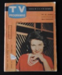 COLECIONISMO - Revista TV Programas n.º 151 datada de 1958 - Capa com Silvia Teles.