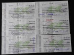 COLECIONISMO - Lote com 6 promissória da Companhia Siderúrgica Lanari - numeradas - ano de 1971.