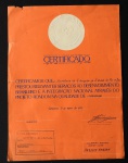 COLECIONISMO - Certificado de Interação Nacional do Projeto Rondon.