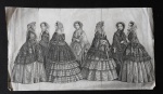 GRAVURA - Damas da Nobreza - Med. 21cm x 37cm