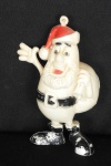 COLECIONISMO - Antigo boneco do Papai Noel promocional do Arroz Brejeiro - apresenta desgastes na pintura devido o tempo. Alt. 12cm