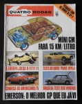 Revista 4 Rodas Ano XV - n.º 170 - Edição de setembro de 1974 - Editora abril - 161 páginas.