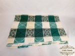 Toalha de Mesa Retangular em algodão Xadrez Verde.. Medida: 1,34 cm x 2,09 cm