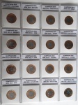 AV9253 - Conjunto com as 16 moedas OLIMPIADAS 2016 em Coin Holder e pasta protetora de Acetato com etiquetas