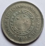 AV4964 - Moeda Brasil - 100 Reis - Cupro/Niquel -1895 - SOB/FC - MVM039 - Preço Catalogo - SOB  - R$ 200 - FC  - R$ 500