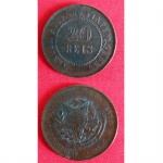 AV4894 - Moeda Brasil - 20 Reis - Bronze - 1893 - MBZ799b - VER. HORIZONTAL -SOB/FC - Preço Catalogo - SOB - R$ 300,00 - FC - R$ 800,00