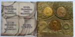 AV2182 - Folder com serie de Moedas de 500-1000-2000 Reis  - Bronze/Aluminio - Brasileiros Ilustres - 1939 - Brasil