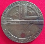 AV1519 - Medalha - Brasil - Bronze - Sesquicentenario do Poder Legislativo do Brasil - 1973  - 53 Gr - 50 mm - Congresso Nacional