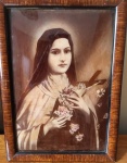 AM007, Reprodução emoldurada, "Nossa Senhora da Conceição", medindo 20 x 29 cm, no estado.
