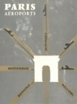 AM000, Livro: Antigo guia, "PARIS - Aéroports", capa mole, ricamente ilustrado.