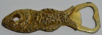 Abridor em metal em forma de peixe, compr. = 10 cm