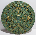 Calendário asteca do México, diâm. = 29 cm