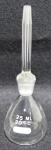 Vidro de laboratório, 25ml, 6cm