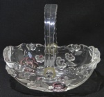 Cesta de cristal com alça 20x7