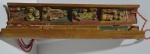 Bambu com mini cenas religiosas interna (presépio) figuras 3 cm 10x2