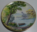 Prato porcelana pintado a mão