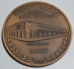 Medalha inauguraçao sede propria empresa de transpoortes atlas 1963
