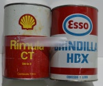 2 latas shell rimula ct serie3 esso brindilla hdx