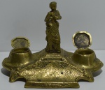 Tinteiro em bronze 15cm