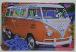 Placa kombi estilo vintage em metal 30x20