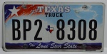 Placa do Texas original em metal 30x16