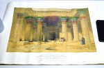 Gravura do Egito, grande pórtico do templo de Philae, Nubia