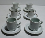 Conjunto de porcelana Schmidt para cafézinho, três modelos diferentes