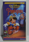 Fita VHS Pinóquio `EDIÇÃO LIMITADA`, WALT DISNEY, Livre, Desenho Animado, Color, 88 minutos