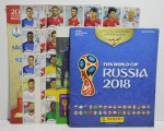 Álbum de figurinhas FIFA WORLD CUP RÚSSIA 2018 com encarte de Figurinhas de jogadores que não estavam no álbum