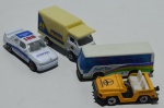 4 carrinhos de metal marca Welly