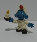 Boneco Smurf Hering Made in Brazil PEYO Schleich 5,5cm de altura, antigo