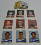 102 figurinhas do álbum do Brasileiro de 2010, algumas repetidas