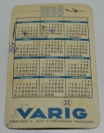 Calendário de Bolso VARIG 1966