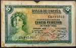 ESPANHA 5 PESETAS 1935