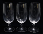 DEMI CRISTAL - Lote de 3 taças para chopp. Alt. 18,5 cm.