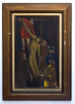 EMERIC MARCIER (1916 - 1990)  - "A descida da cruz" - OST - Datado 66 - Assinado no canto inferior direito. Med.: 56x33 cm e 75x52 cm.