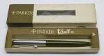 COLECIONISMO - Caneta Roller PARKER TBall 45, Indústria Brasileira, caixa/estojo original (c/ marcas do tempo), caneta conservada, conforme fotos; sem garantias futuras.  Verde.