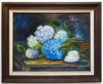 QUADRO - H. Zattar - Óleo sobre Eucatex, datado 88. Med. 43x63 cm e 68x81 cm.