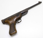 DIVERSOS - Antiga pistola de pressão (Chumbinho) com cabo em madeira. Med. 34x14 cm.NÃO PODE SER DESPACHADA VIA CORREIOS.