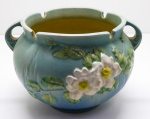 PORCELANA - Cachepot norte americano, policromado.